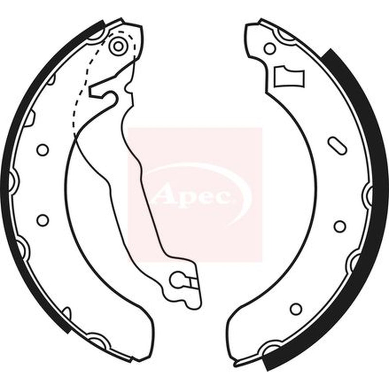 Apec Brake Shoe Set Axle Kit fits Ford Escort Turnier 1995-1996 1.4