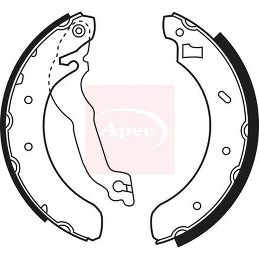 Apec Brake Shoe Set Axle Kit fits Ford Escort Turnier 1995-1996 1.4
