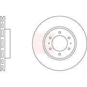 Apec 2 x Vented Brake Discs fits Toyota Hilux Vigo VII Pickup 2004-2015 2.5