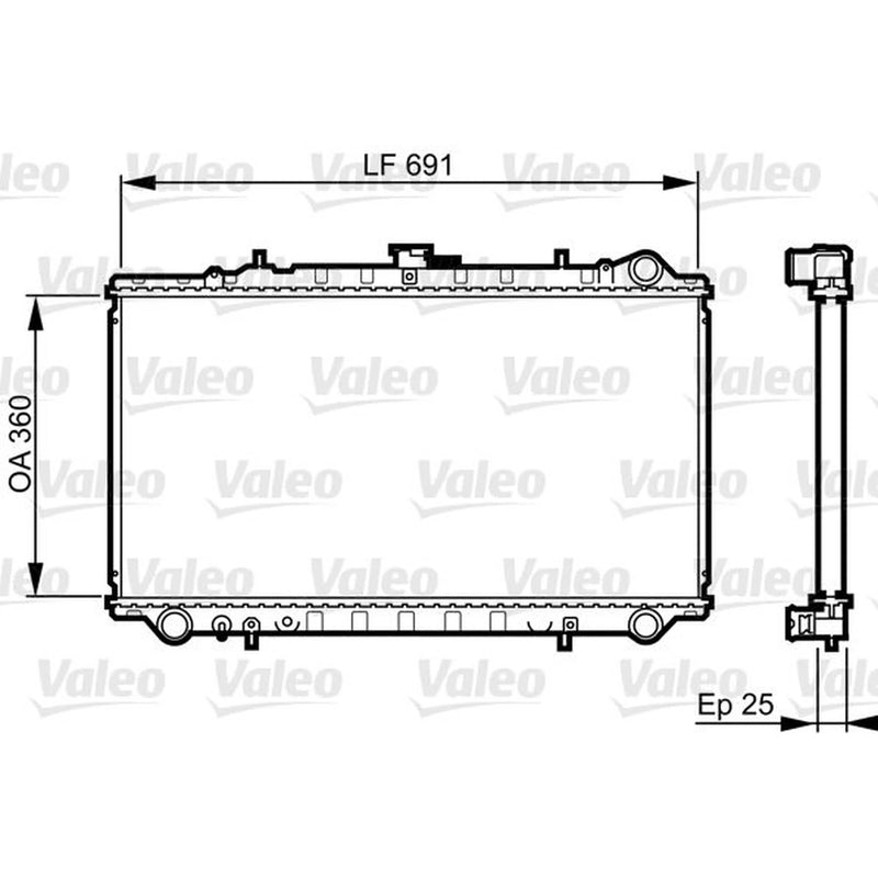 Valeo Engine Radiator 731674