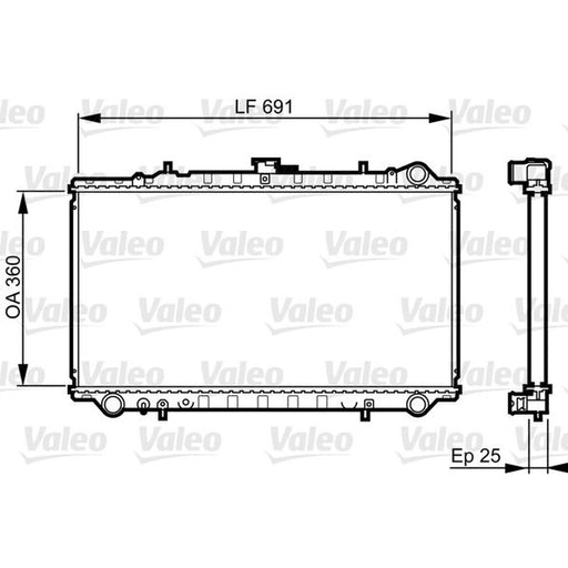 Valeo Engine Radiator 731674