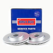 Borg & Beck Front Brake Discs & Pads fits Toyota Rav 4 IV 2012-2018 2.0 2.5