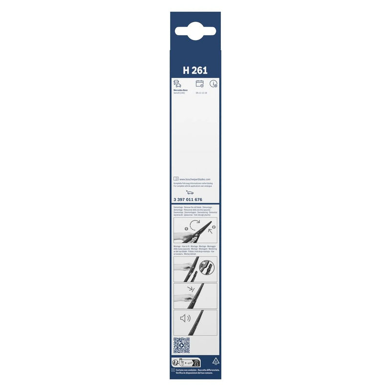 Bosch Conventional Wiper Blade 260mm — H261 fits Fiat 500E 2020 on
