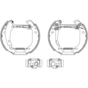Mintex Brake Shoe Set Axle Kit fits Renault 19 1992-1996 1.8