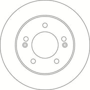 Abtex 2 x Solid Rear Brake Discs BD1692S-x2