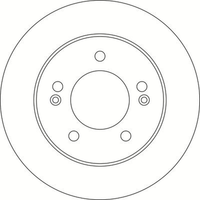 Abtex 2 x Solid Rear Brake Discs BD1692S-x2