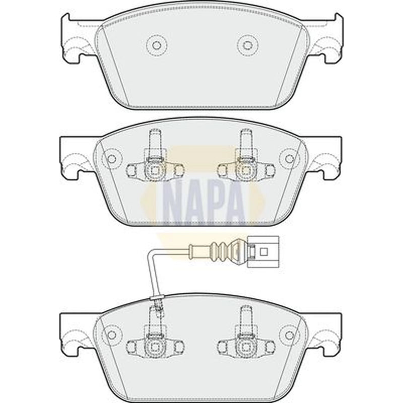 NAPA Front Brake Pad Set NBP1287