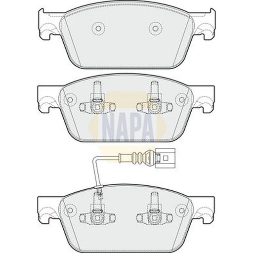 NAPA Front Brake Pad Set NBP1287