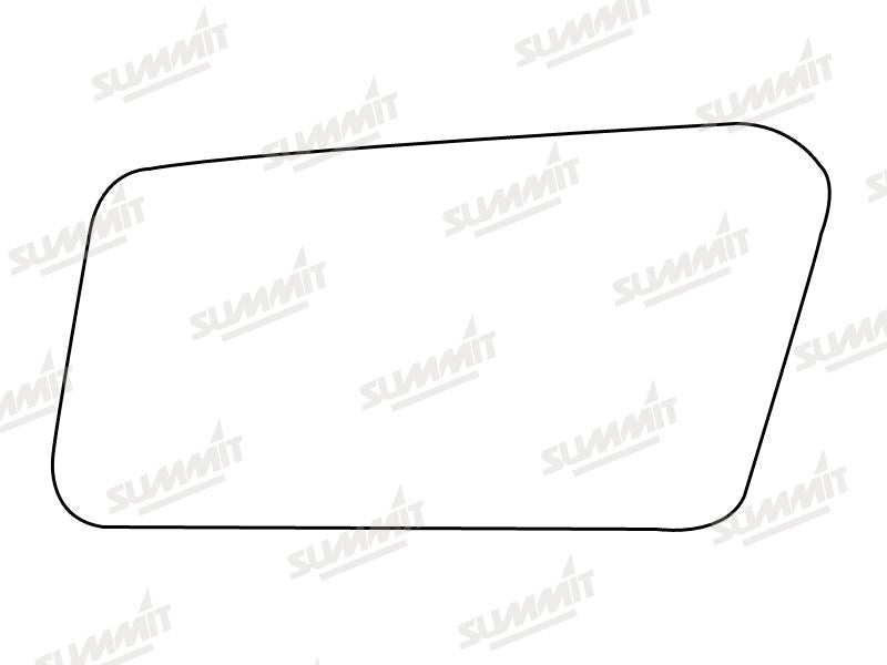 Summit Stick-On Standard Mirror Glass fits Toyota Carina LHS Summit - Bars 4 Cars