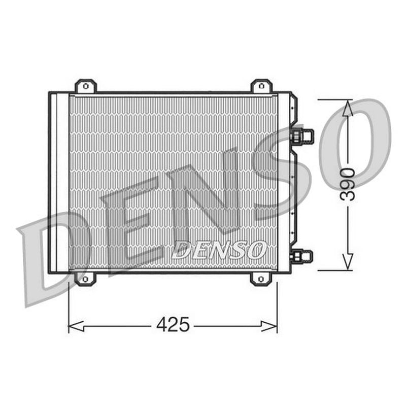 Denso Air Conditioning Condenser fits Renault Twingo I 1996-2007 1.2