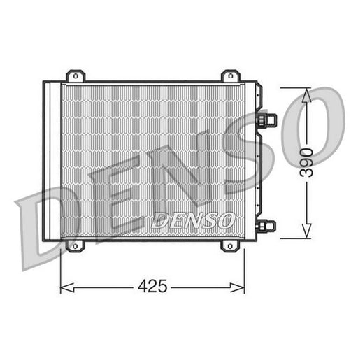 Denso Air Conditioning Condenser fits Renault Twingo I 1996-2007 1.2