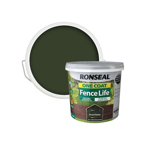 Ronseal One Coat Fence Life Forest Green 5 litre Ronseal - NN4 Online