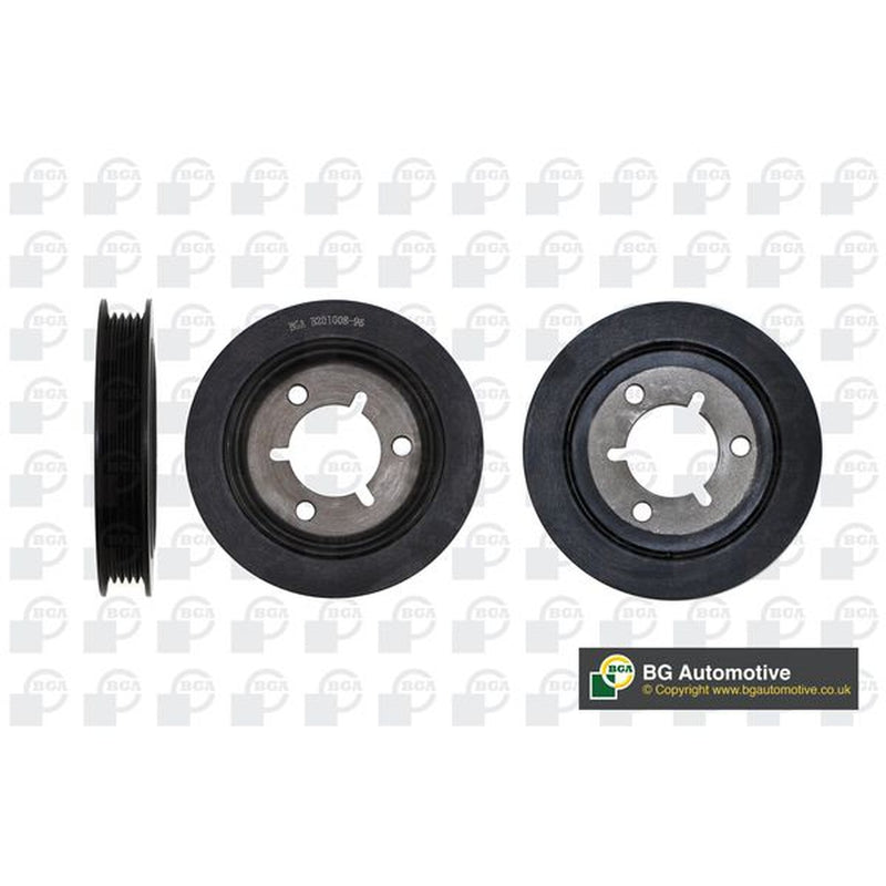 BGA Crank Shaft Belt Pulley fits Citroën Berlingo / Berlingo First 2000-2011 1.6