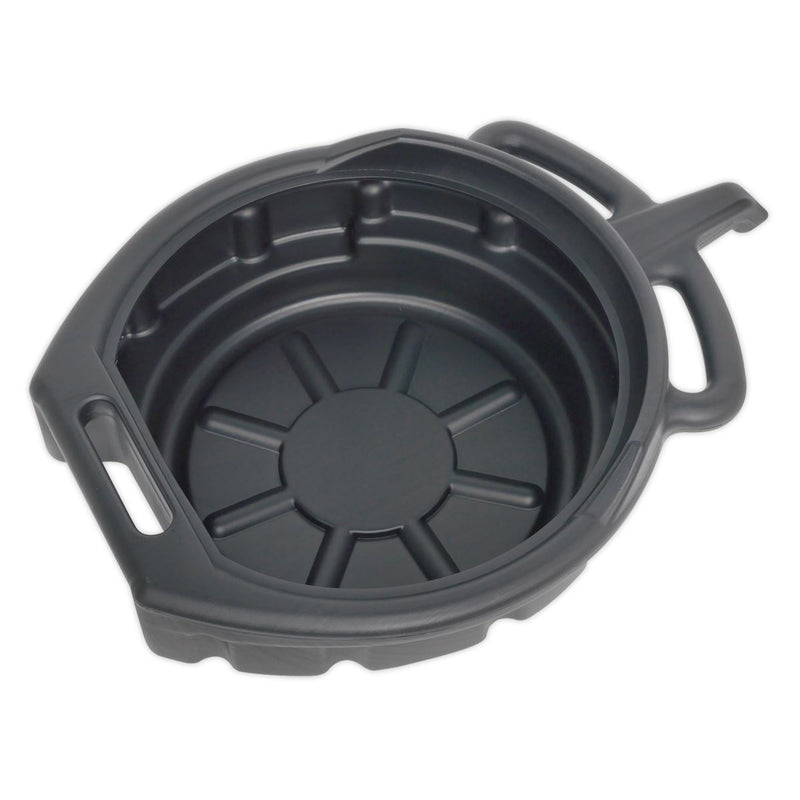 Sealey Oil Fluid Drain Pan with Spout & Handles Drip Tray Transfer 7.6 Litre Sealey  - Dynamic Drive