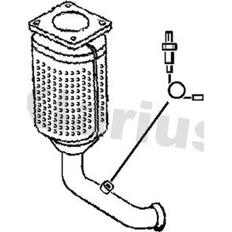 Klarius Catalyst Type Approved With Pipe Front fits Citroën C4 2004-2011 1.4