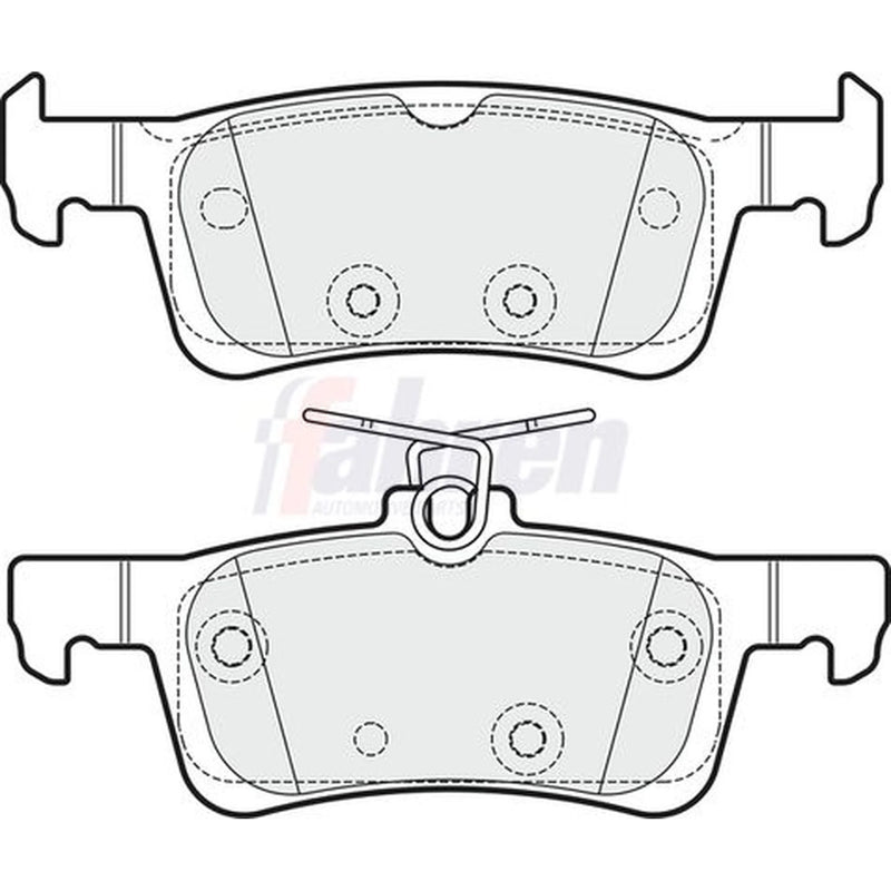 Fahren Rear Brake Pad Set FBP3835