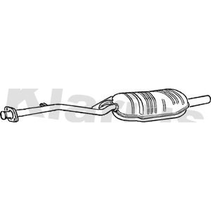 Klarius Box With Tail Pipe Rear fits BMW 3 1990-1999