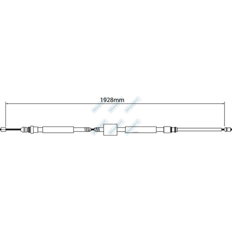 Apec Handbrake Cable Left Rear fits Renault Megane II Coupé-Cabriolet 2003-2009