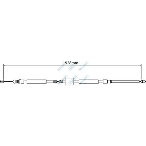 Apec Handbrake Cable Left Rear fits Renault Megane II Coupé-Cabriolet 2003-2009