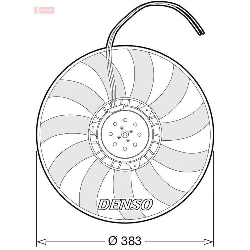 Denso Engine Cooling Fan fits Audi A6 Allroad C6 2006-2011 3.0 3.2
