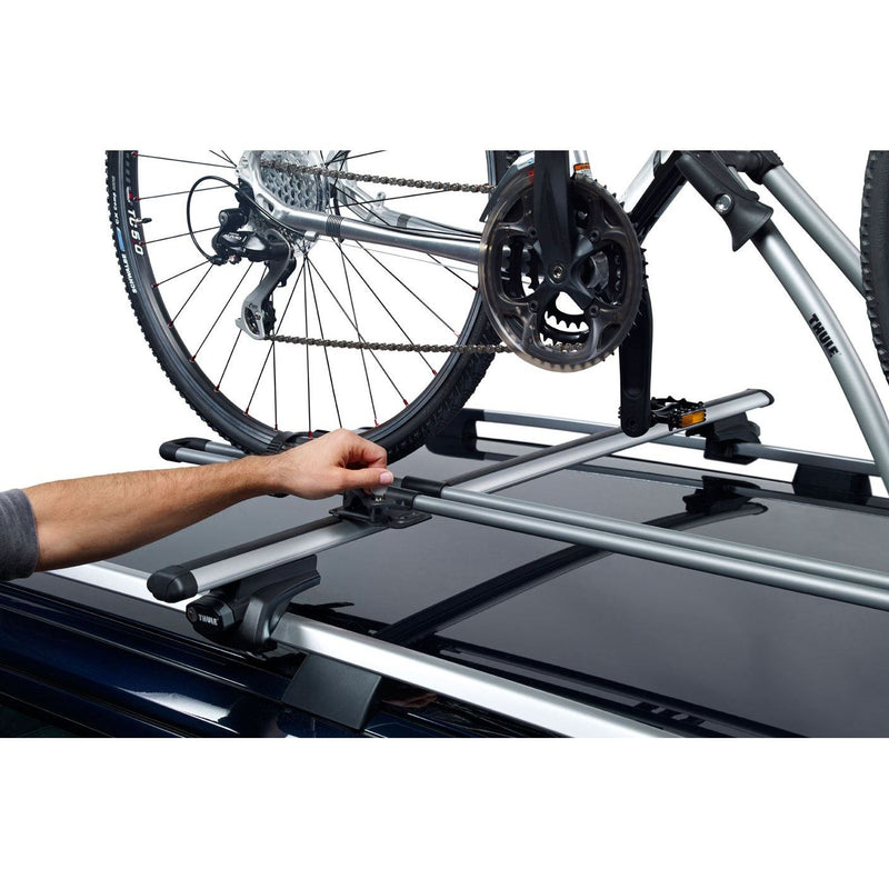 Thule FreeRide 532 Roof Top Bike Rack Aluminium Roof Mounted Cycle Carrier Thule - Bars 4 Cars
