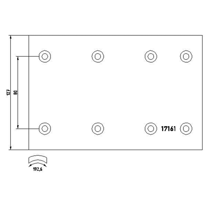 Textar Textar Cv Brake Lining Set 1716104