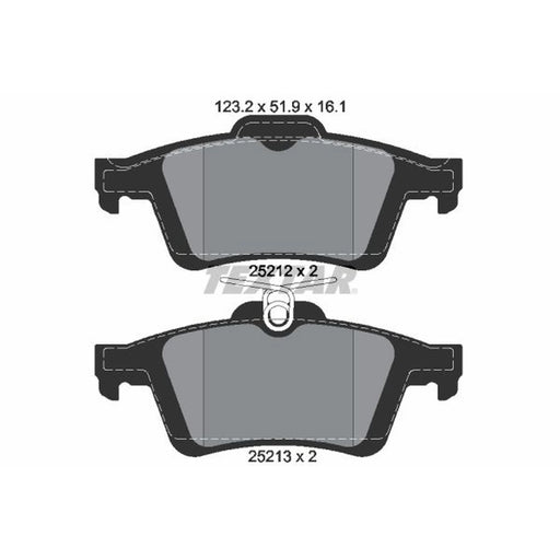 Textar Rear Brake Pad Set 2521201