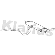 Klarius Box With Tail Pipe Rear fits Seat Altea 2004-2015 1.6 1.9