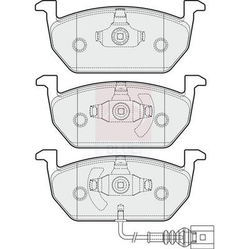 Apec Front Brake Pad Set fits Audi A3 2013-2020 1.6