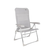 Crespo Beach Chair AL/206 Light Grey Crespo - UK Camping And Leisure