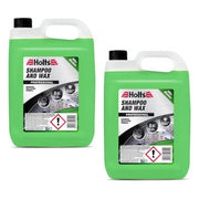 2 x Holts Car Shampoo and Wax Streak Free Professional Wash Polish Shine 5L Holts - Dynamic Drive