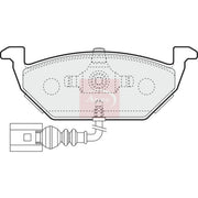 Apec Front & Rear Pads fits Audi A3 1996-2003 1.6 1.8 1.9