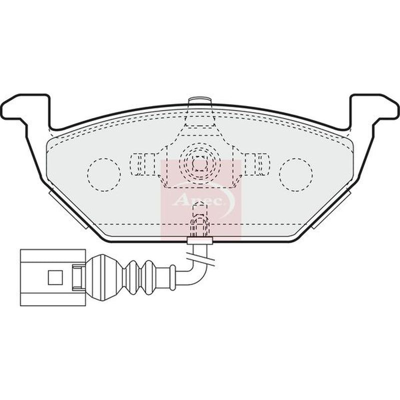 Apec Front & Rear Pads fits Audi A3 1996-2003 1.6 1.8 1.9