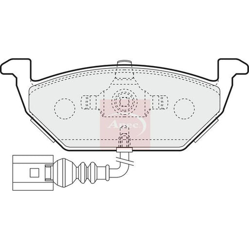 Apec Front Brake Pad Set PAD1129