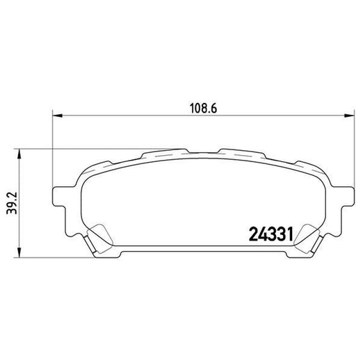 Brembo Front & Rear Pads fits Subaru Impreza 2000-2007 2.0