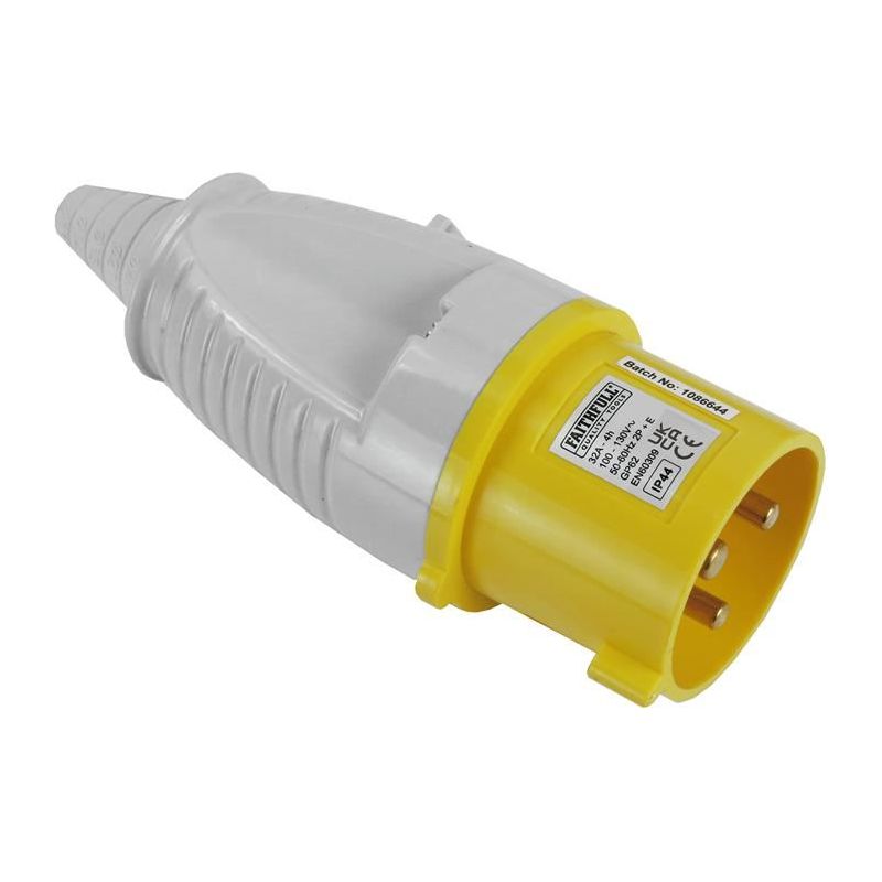 Faithfull Power Plus Yellow Plug 32A 110V Faithfull Power Plus - Dynamic Drive
