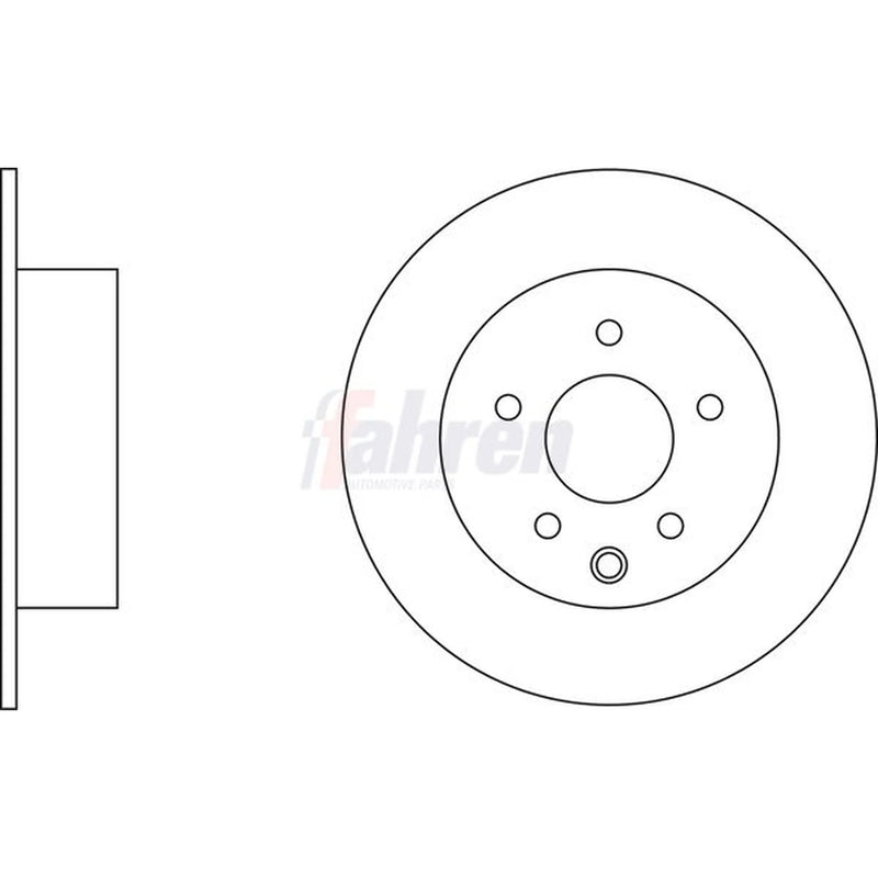 Fahren Front & Rear Brake Discs & Pads fits Nissan Qashqai I 2006-2013