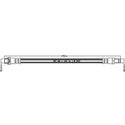 Juratek Brake Hydraulic Hose Line inner JBH1218