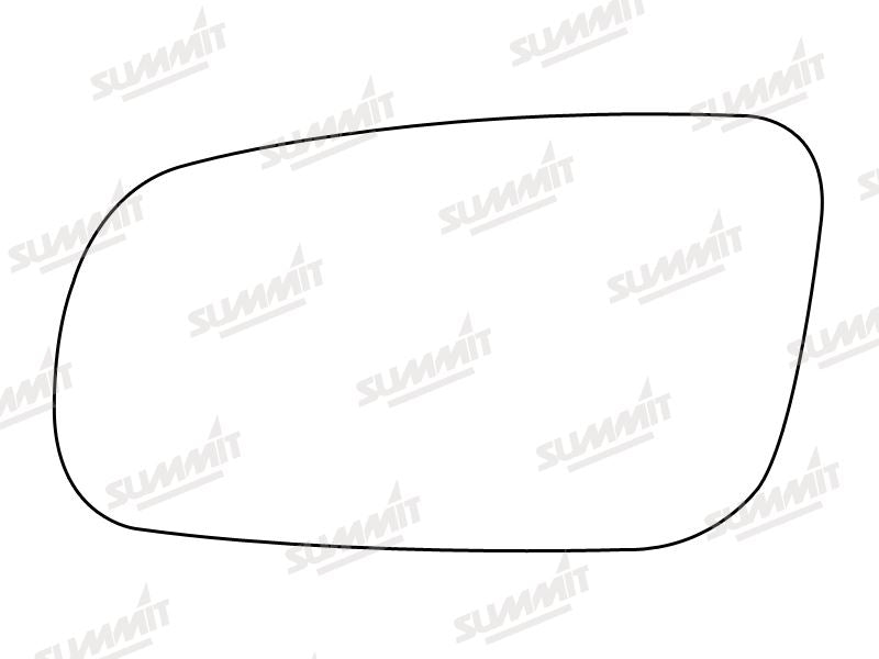 Summit Non-Heated Base Plate With Standard Mirror Glass fits VW Golf 03 LHS Summit - Bars 4 Cars