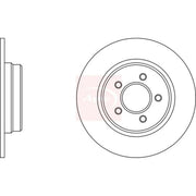 Apec 2 x Solid Brake Discs fits Jeep Grand Cherokee IV 2011 on 3.0