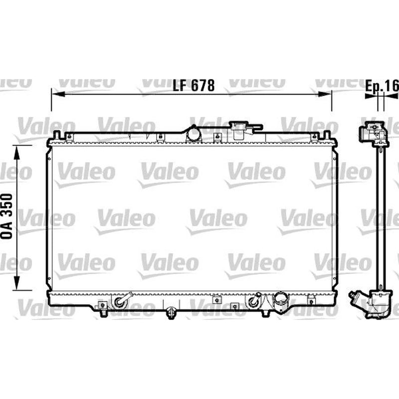 Valeo Engine Radiator Rear 734109