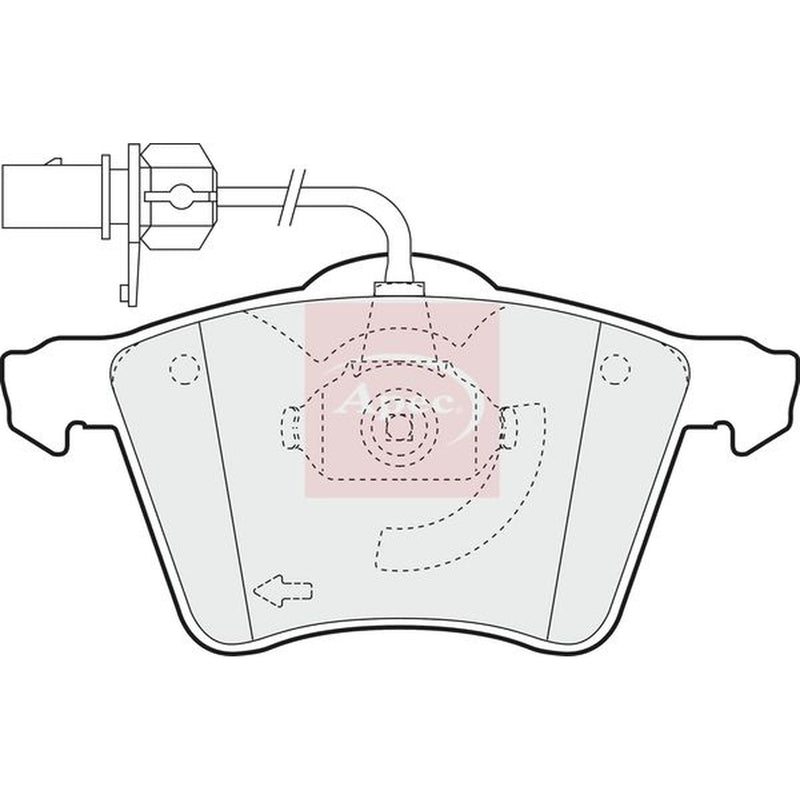 Apec Front Brake Pad Set fits Ford Galaxy 1996-2006 1.9