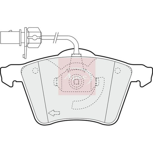 Apec Front Brake Pad Set PAD1323
