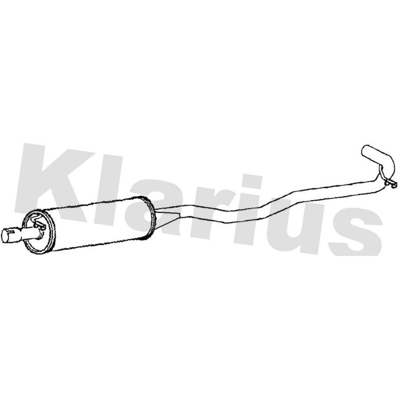 Klarius Box With Centre Pipe Centre fits Lti Tx 1997 on 2.7