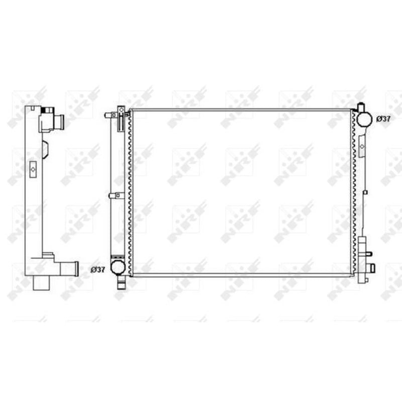 NRF Engine Radiator 58263