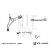 Blue Print Control/Trailing Arm Front Left fits Hyundai I40 I 2012-2019