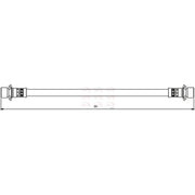 Apec Brake Hydraulic Hose Line Rear fits Toyota Cynos 1995-1999 1.5