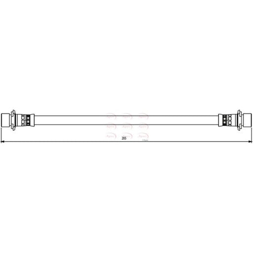 Apec Brake Hydraulic Hose Line Rear HOS3803