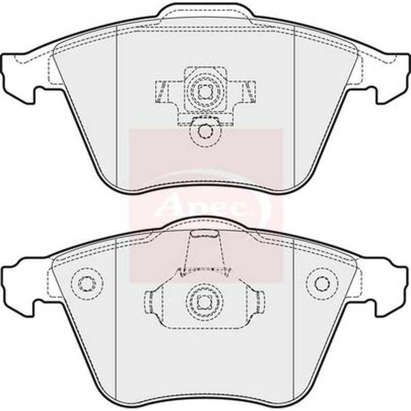 Apec Front Brake Pad Set fits Opel Signum 2005-2008 2.8