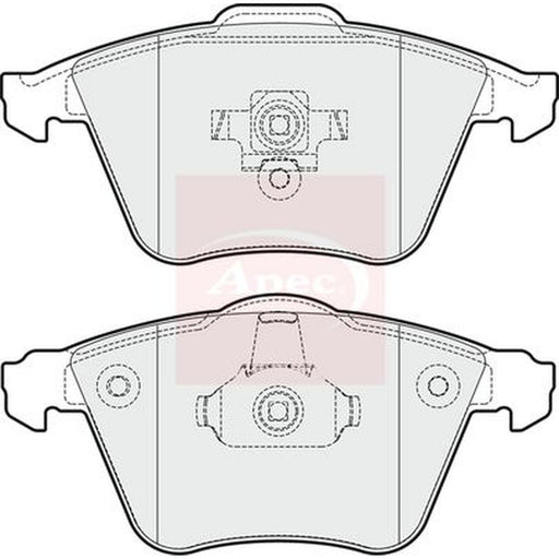 Apec Front Brake Pad Set fits Opel Signum 2005-2008 2.8